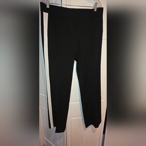 Ann Taylor Black and White Trousers, SZ 8 Tuxedo Style